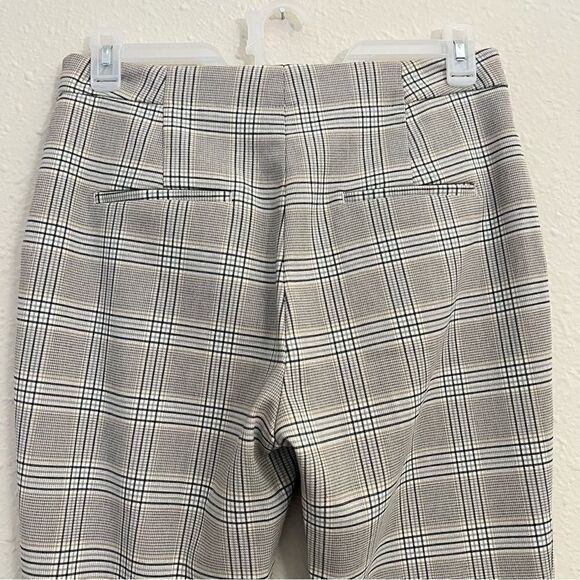 Zara Plaid Ankle Pants in Gray Size Large - Picture 5 of 7